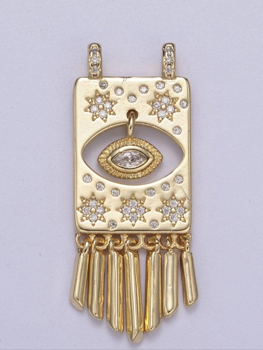 Celestial Evil Eye Pendant 14K Gold filled With 14K Gold Filled Necklace